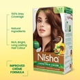 thumbnail image 4 of Nisha Creme Hair Color | Permanent Long Lasting Brown Hair Dye Color Kit | Natural Brown | 4.05 Oz (Pack Of 3), 4 of 10
