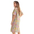 thumbnail image 2 of Just Love Short Sleeve Nightgown Sleep Dress for Women (Large, Grey - Heart Center), 2 of 3