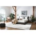 thumbnail image 3 of SAFAVIEH Kilim Meryll Diamond Polyester Area Rug, Grey/Ivory, 6' x 6' Square, 3 of 9