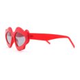 thumbnail image 3 of Womens Unique Nouveau Groovy Haze Cat Eye Plastic Sunglasses Red - Black, 3 of 4