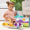 thumbnail image 4 of Melissa & Doug Blockables™ Safari Snap And Play, Mix And Match Connectable Wooden Building Blocks Play Set Toy for Preschool Boys And Girls (34 Pcs) - FSC Certified, 4 of 14