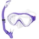thumbnail image 1 of Equipo de Snorkel para Niños con Tubo Seco Plegable de Silicona, Set de Snorkel Infantil Antifugas, Máscara de Buceo con Tubo Suave y Bolsa de Malla para Natación, Morado, 1 of 6