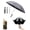 Gary, variant on Ring Buckle Inverted Windproof Umbrella – Carabiner Handle & Reflective Strip, Sturdy 10 Ribs for Sunny & Rainy Days