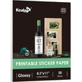 thumbnail image 1 of fafa-Koala Glossy Sticker Paper for Inkjet & Laser Printer, Printable Photo Sticker Paper, 20 Sheets 8.5x11 In Self-Adhesive Photo Paper for Scrapbooking, Brand Logo, Party Decor Stickers, 1 of 4