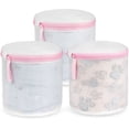 thumbnail image 1 of ShenMo Washing Machine Net, 3PCS Cylindrical Laundry Bag with Zipper for Machine Washing, Reusable Washing Nets for Blouse, Stockings, Underwear, Bra, Lingerie, 1 of 5