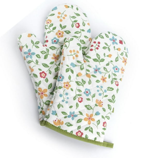 Guantes para microondas, 1 par de guantes para horno, guantes de cocina, guantes para horno, construcción robusta Jadeshay A