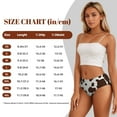 thumbnail image 4 of Fotbe Brown Cow Calzones Estampados para Mujer – Ropa Interior de Algodón, Cómoda, Suave y Elástica-4X-Large, 4 of 6