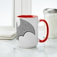 thumbnail image 4 of CafePress - Silver Glittery Bat - 15 oz Ceramic Large White Novelty Mug, 4 of 4