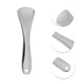 thumbnail image 3 of Unique Bargains 2 Pcs Mini Makeup Cosmetic Spoon Hangable Fan Shape Facial Mask Spatula Silver Tone, 3 of 6