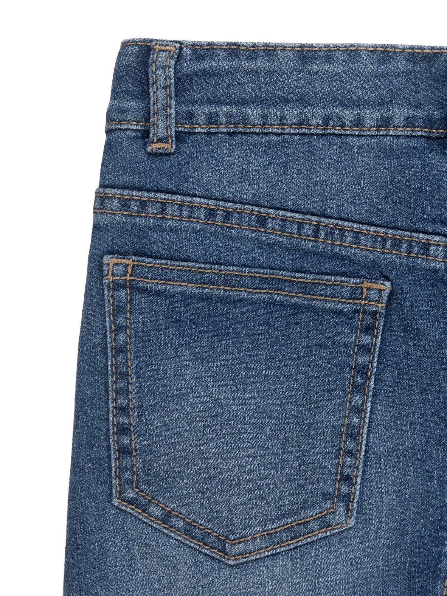 Wonder Nation Girls Denim Midi Skirt, Sizes 4-18
