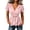 01 Pink, variant on Dressy Wrap Peplum Shirts for Women Summer Going Out V Neck Blouses Puff Sleeve Business Casual Tops