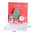 thumbnail image 4 of Sylvtty Christmas Greeting Card 3D Pop Up Holiday Greeting Card Xmas Reindeer Santa Greeting Card with Envelope New Year Gift for Family Friends, 4 of 7