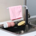 thumbnail image 3 of Estante telescópico para desagüe de fregadero soporte para esponja cesta para el hogar estantes de almacenamiento para lavar platos, 3 of 6