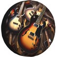 thumbnail image 2 of Music Guitar Print Spare Tire Cover Waterproof Dust-Proof Wheel Protectors Universal Weatherproof Camper Tire Covers, 2 of 5