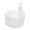 White, variant on 2-in-1 Dish Soap Dispenser with Sponge Holder, Countertop Washing Soap Sink Caddy, Press-Type PET Plastic Bottle Large Capacity, Non-Drip Spout, Kitchen Organizer, Green