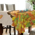 thumbnail image 3 of Dreamtimes Thanksgiving Turkey Tablecloth, Waterproof Washable Polyester Square Table Cover, Durable Tablecloth for Kitchen Dining Table Party Decor,60"X 60", 3 of 7