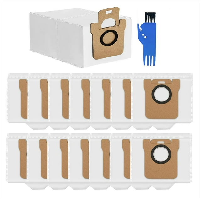 15 Bolsas de Polvo para L10S Ultra/L10 Ultra, para Robot Aspirador para X10+, Bolsa de Repuesto de Gran Capacidad de 2,5 L