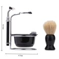 thumbnail image 4 of Shaving Brush Stand Bowl Manual Beard Razor Set Shaving Brush Holder Soap Bowl Men's Double Edge Shaving Razor Beard Removal Tool for Men, 4 of 5