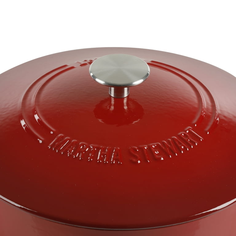 Martha Stewart Everyday Eastwick 7 Quart Enamel on Steel Dutch