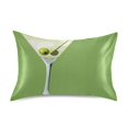 thumbnail image 7 of Yayeee Pillowcase King Size Set of 2 Satin Wrinkle Resistant Pillow Case, Green Martini Glass, 7 of 7