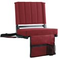 thumbnail image 1 of SPORT BEATS Asiento de estadio para gradas con respaldo y silla de estadio con cojín ancho acolchado - Incluye correa para el hombro y portavasos, 1 of 1