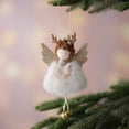 thumbnail image 4 of 1/3Pcs Delightful Christmas Decoration Wool Plush Angel Wooden Face Pendant Doll Christmas Tree Ornament Newyear Gift Xmas Decor, 4 of 5
