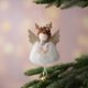 thumbnail image 4 of 1/3Pcs Delightful Christmas Decoration Wool Plush Angel Wooden Face Pendant Doll Christmas Tree Ornament Newyear Gift Xmas Decor, 4 of 5