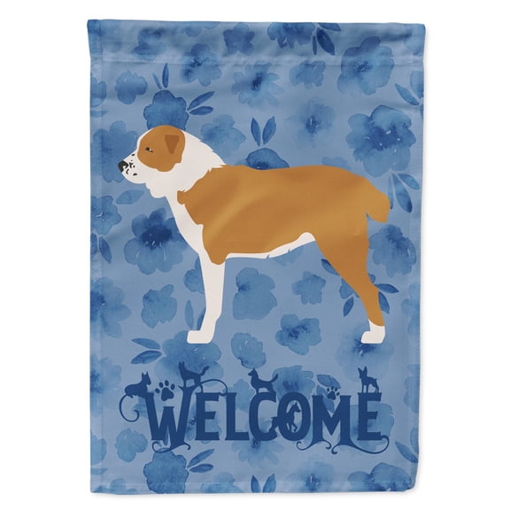 Carolines Treasures CK6155GF Central Asian Shepherd Dog Welcome Flag Garden Size Small multicolor