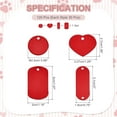 thumbnail image 2 of Etiquetas de Grabado de Aluminio Uxcell, Set de 120 Pcs de Blanks Metálicos Grabables por Láser, Rojo, 2 of 7