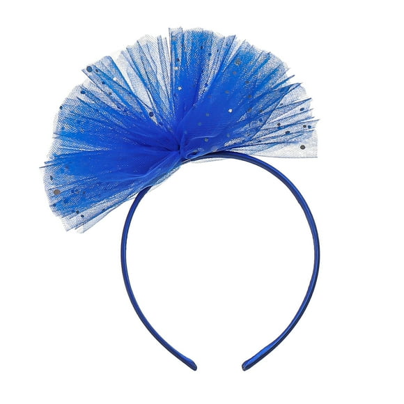 XASZHN Children's Headband Headband Multi Colored Girls Sequin Mesh Headband Holiday Clothing Accessory Blue 2-5 Years