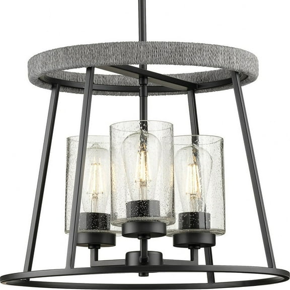 P400321-31M-Progress Lighting-Laramie - 3 Light Chandelier In Rustic Style-14 Inches Tall and 18.12 Inches Wide     -Traditional Installation