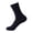 Navy, variant on WHEANG 1 Pair Bamboo Fiber Crew Socks for Men Summer Business Casual Socks Pure Color Breathable Sweat-Wicking Deodorant Comfortable Cotton Socks(Color Blue One Size)