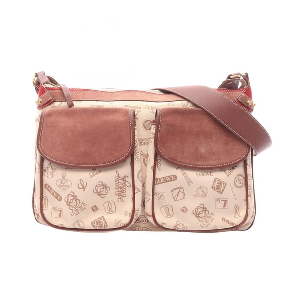 Pre-Owned Loewe 160th Anniversary Shoulder Bag/Handbag, Canvas, Suede, Leather, Women's,...