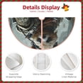 thumbnail image 4 of KLL Surreal Panda Warrior Christmas Tree Skirt 30" ,Party Decorations Farmhouse for Christmas Decorations Holiday Party, 4 of 6