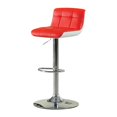 thumbnail image 5 of Furniture of America Tabouret de Bar Andie en Simili Cuir Réglable 30,75" en Rouge, 5 of 5