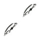 thumbnail image 3 of Naiovety Clips de liberación rápida para pesca, soporte de red multiusos para exteriores, senderismo, viaje, escalada, mosquetón, aparejos de Negro 2piezas, 3 of 6