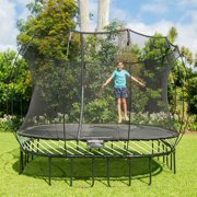 Springfree Trampoline Square 11 Foot Trampoline & FlexrHoop Basketball Game
