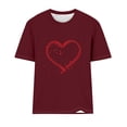 thumbnail image 4 of BLVB Valentines Shirts for Women Trendy Short Sleeve Tee Tops Cute Heart Graphic T Shirts Valentines Gifts for Her, 4 of 4