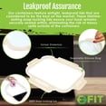 thumbnail image 6 of 1 & 2 & 3 Compartment Glass Meal Prep Containers (3 Pack, 35 Oz)- Food Storage Containers with BEIGE Lids, Portion Control, BPA Free, Microwave, Oven and Dishwasher Safe, Airtight, Leakproof, 6 of 7