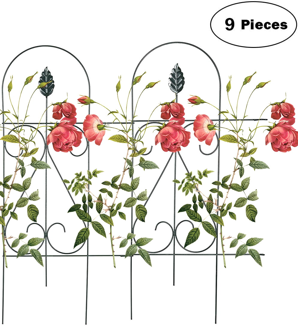 Mr.Garden Edging Fence Metal Decorative Garden Barrier Panels 15