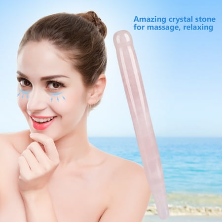 Crystal Massage - Hilitand 1PC Natural Stone Carving Polished Massage Health Relaxation Crystal Stick, Massage Stone Stick, Rose Quartz Stick