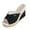 Black, variant on TAGOLD Women's Wedges Shoes,Women's /Summer Fashionable Casual Versatile Solid Colo Wedge Heels Shoes