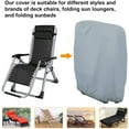 thumbnail image 4 of Funda protectora para tumbona plegable, 2 piezas Funda para tumbona de jardín a prueba de polvo, impermeable, anti-UV, 210D Oxford Garden Relax Cover para sillón reclinable, W71×H110cm (Gris) JFHHH pequeña, 4 of 5