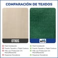 thumbnail image 3 of Malla Sombra Raschel 90% Cinta de refuerzo y ojillos Verde MPQ 6X5, 3 of 5