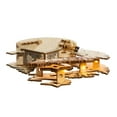 thumbnail image 6 of Kurt Adler 11.8-Inch Battery-Operated Light Up Wooden Christmas Village with Santa and Sleigh, 6 of 9