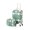 Embossed Mint, variant on COTRUNKAGE Minimalist 2 Piece Vintage Luggage Sets Travel Carry On Suitcase for Women with Spinner Wheels, Pearl White
