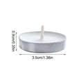 thumbnail image 2 of 50 Pack Tealight Candles, Mini Candles Smokeless Unscented Boxed Tealight, Emergency Candles Round Tabletop Candle For Wedding Valentines Layout (Purple), 2 of 5