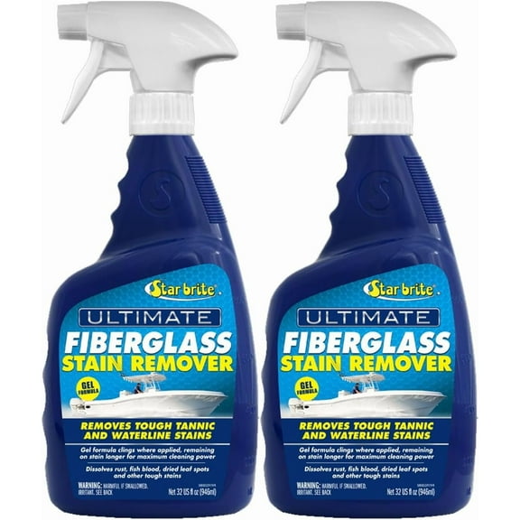 2 Pack of Star Brite Ultimate Fiberglass Stain Remover 32 oz Spray Bottle 98932