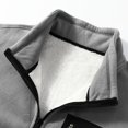 thumbnail image 4 of YOUTHUP Men's Full-Zip Fleece Jacket Classic Straight Fit Stand Collar Warm Winter Coat Outdoor Casual Layering Outerwear, 4 of 10