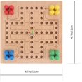 thumbnail image 4 of Juego de mesa de estrategia tradicional de madera, juegos de mesa de rompecabezas clásicos, juegos de mesa compatibles con adultos familiares, juguetes para personas mayores Afortunado Sencillez, 4 of 5